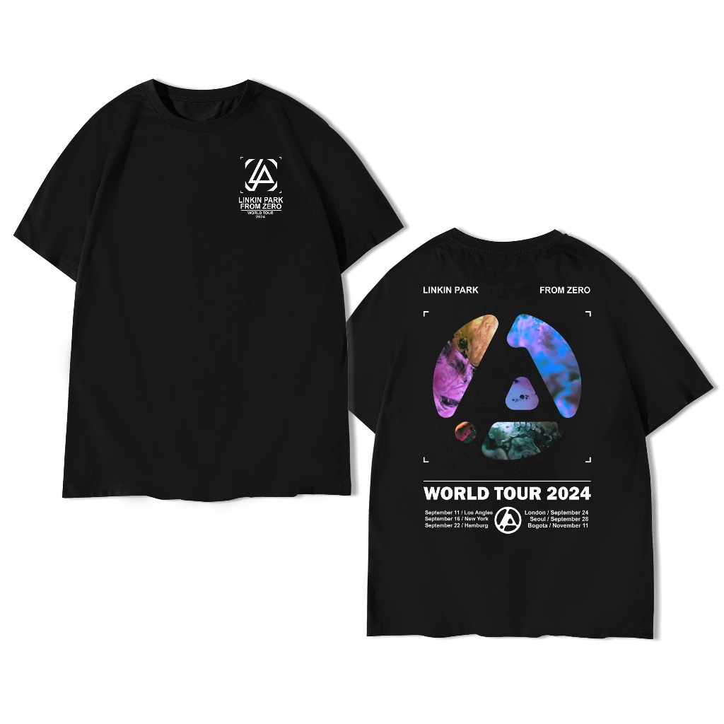 LINKIN PARK FROM ZERO WORLD TOUR เสื้อยืด 2024 | เสื้อยืดพรีเมี่ยม LINKIN PARK | เสื้อยืด Zero From 