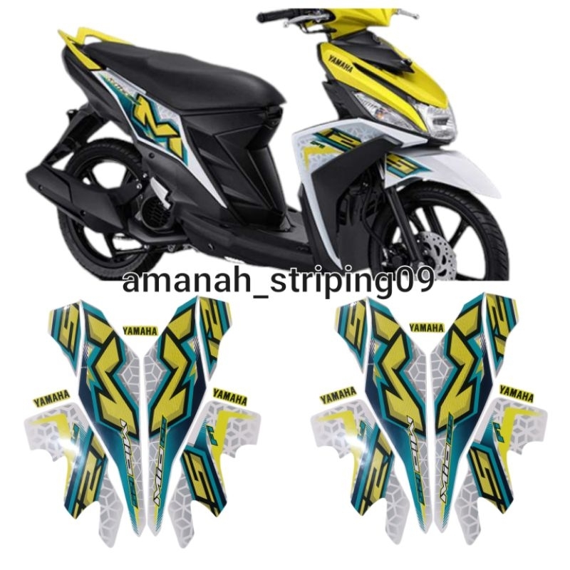 Lish stiller Motorcycle yamaha mio m3 mew 2023 สีเหลือง