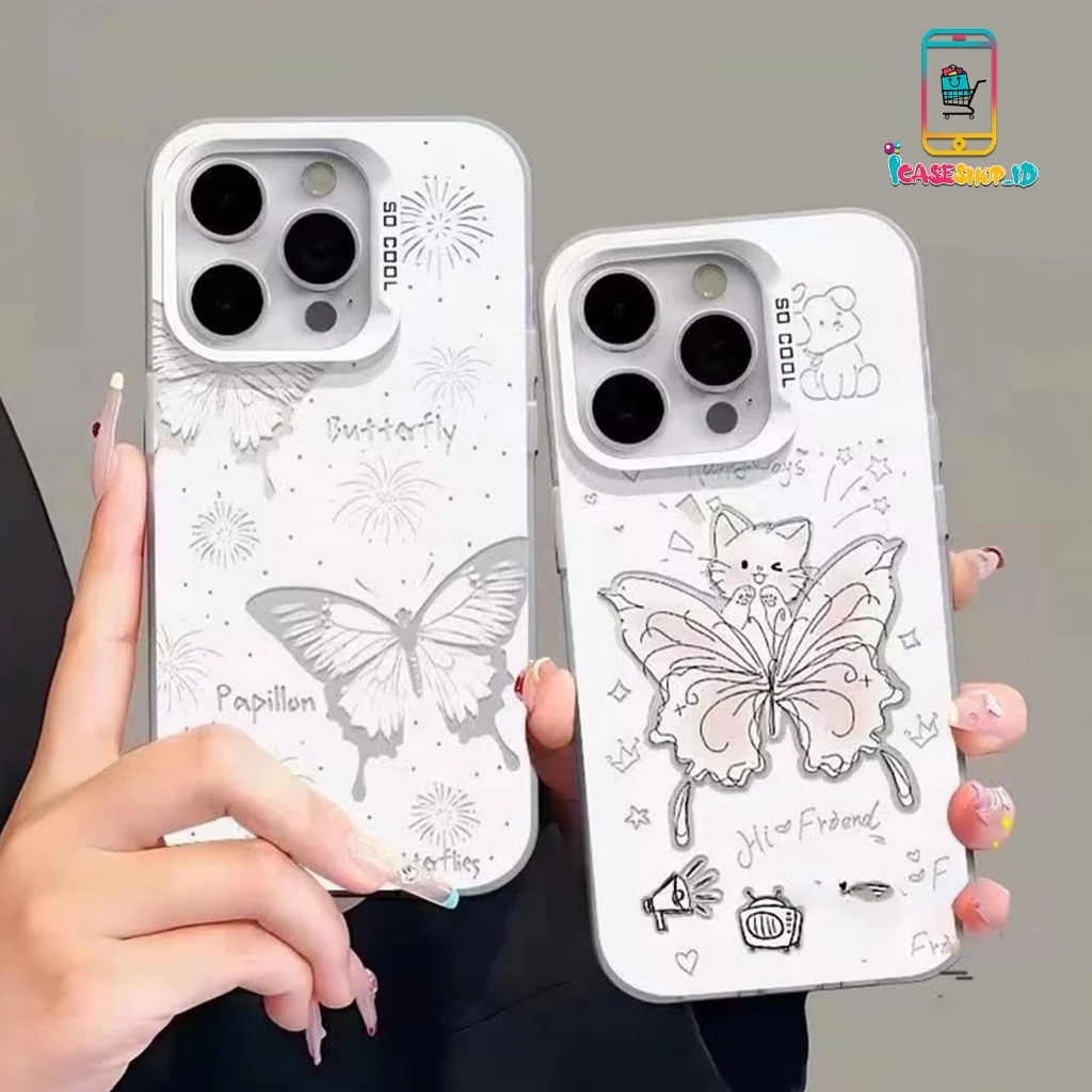 SS961 SOFTCASE CASING MOTIF BUTTERFLY PAPILLION CAT สําหรับ XIAOMI REDMI A1 A2 A3 A5 5A 6A 8 9 9C 9T
