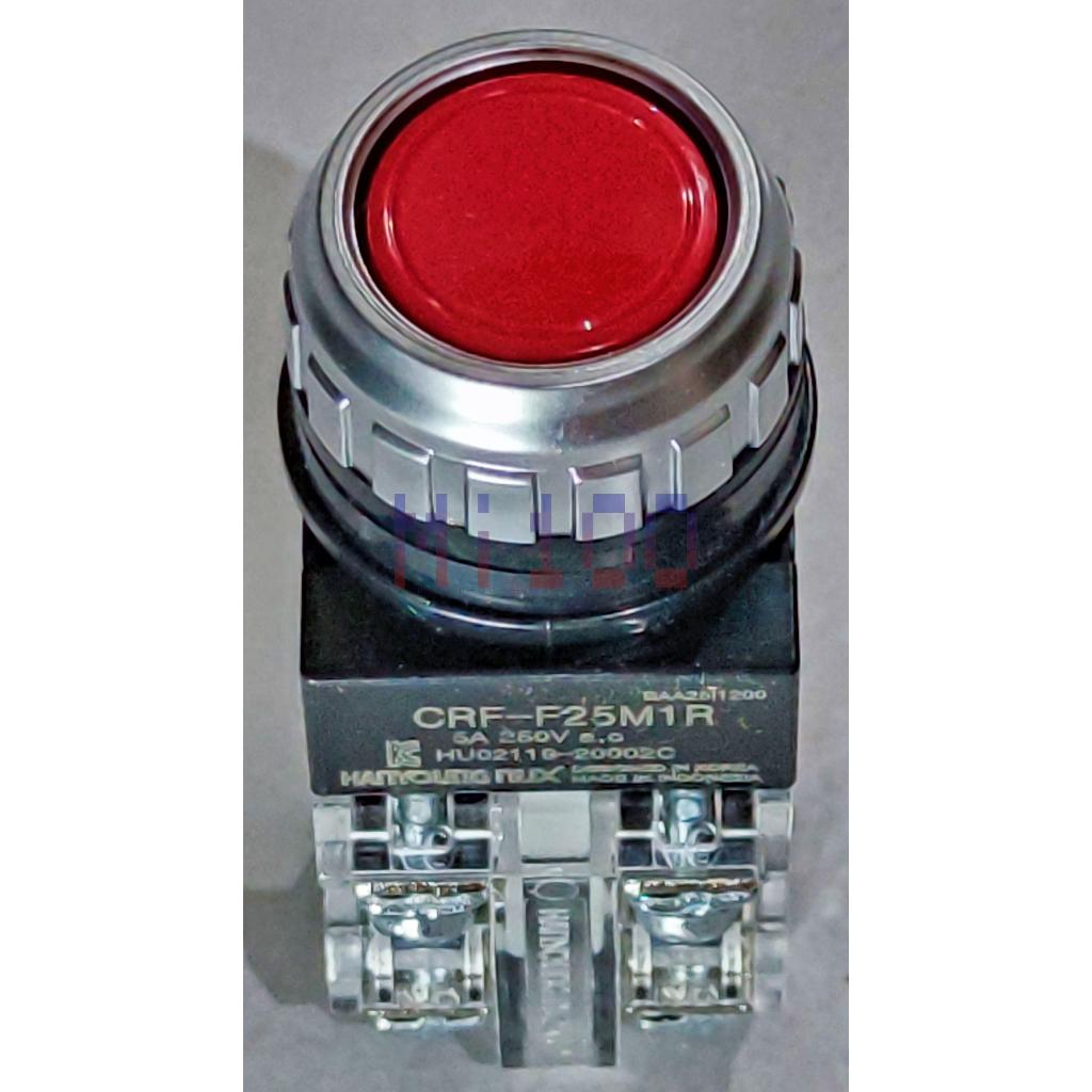 Hanyoung ปุ่มกด 25mm 30mm 25 mm 30 mm CRF-F25M1R CRF-F25M1G CRF-F30M1R CRF-F30M1G