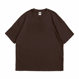 WUSH CLUB OVERSIZED T SHIRT BASIC BAJU KAOS POLOS DISTRO OVERSIZE COTTON COMBAD 24S DARKBROWN COKLAT