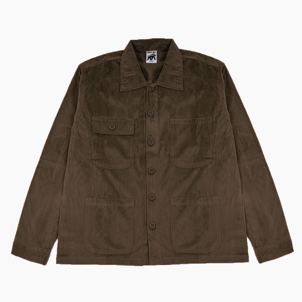House of Smith Jacket Men - Forge Cord Jacket สีน้ําตาล - Trucker Jacket