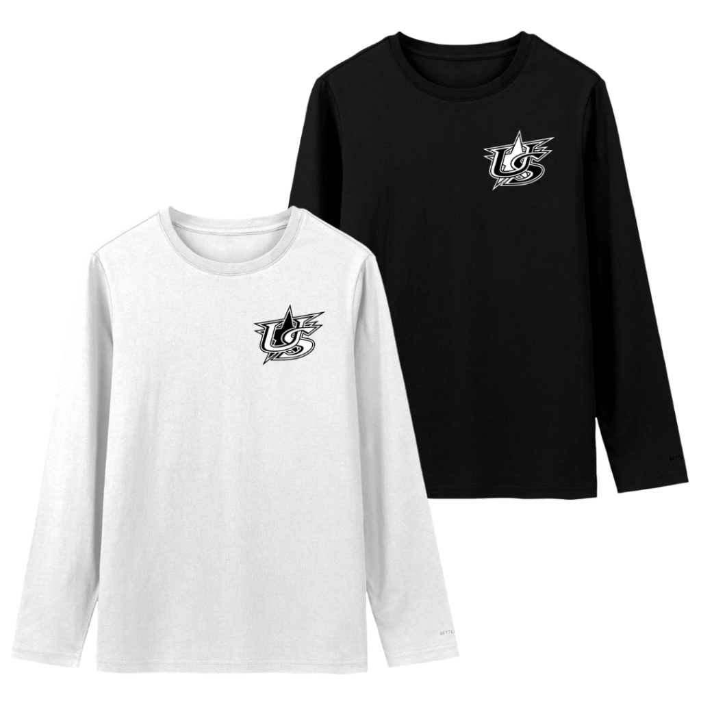 US United States Distro เสื้อยืด Regular Fit O คอยาวแขนยาวผ้าฝ้าย Combed 30s