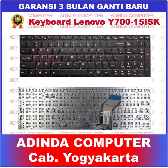 Lenovo Ideapad Y700 Y700-15 Y700-15ACZ Y700-15ISE Y700-15ISK Y700-17ISK คีย์บอร์ด