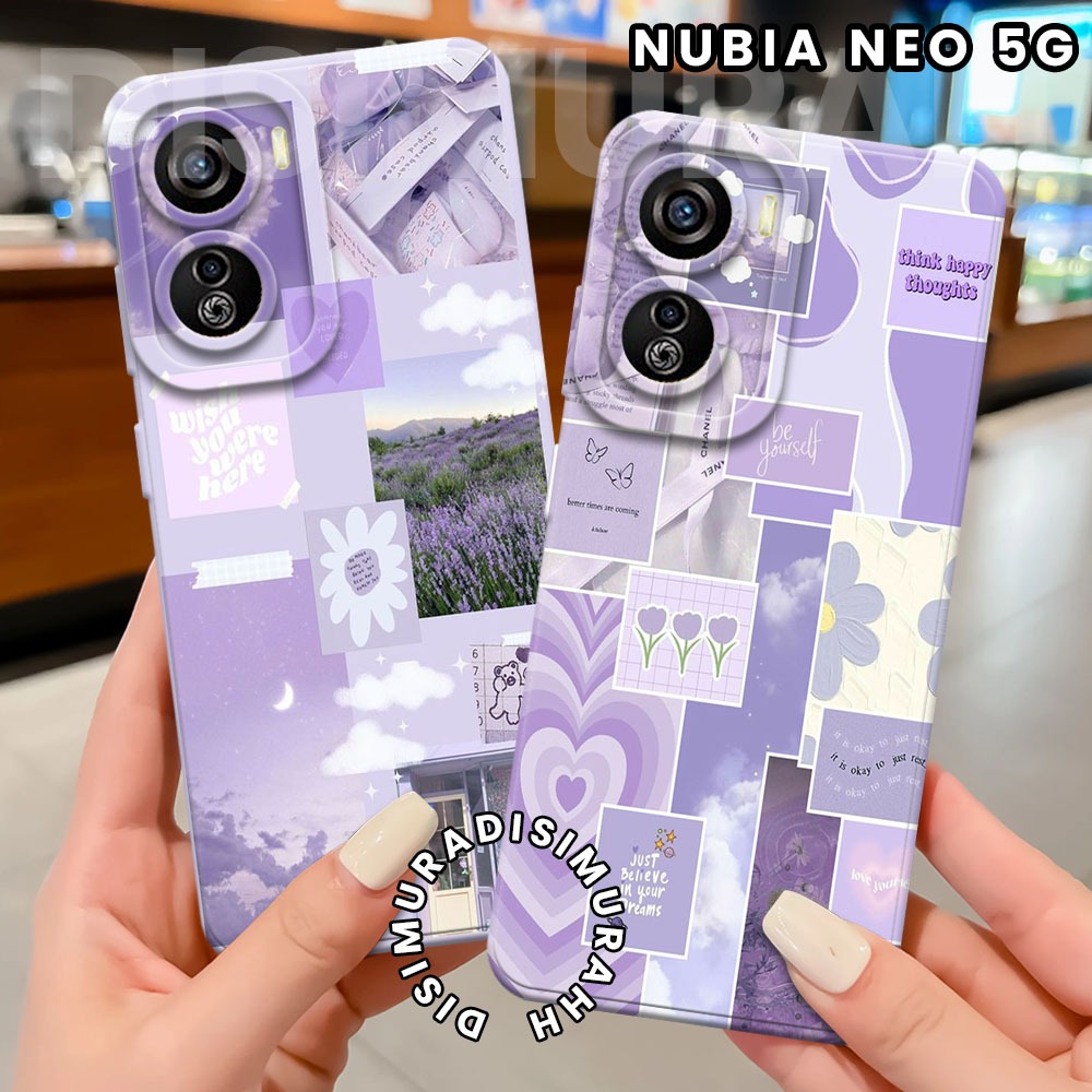 HP Disimurah Nubia Neo 5G/Neo 2 5G เคสแฟชั่นบทคัดย่อ (SK05) กล้อง Softcase Rubber Pro