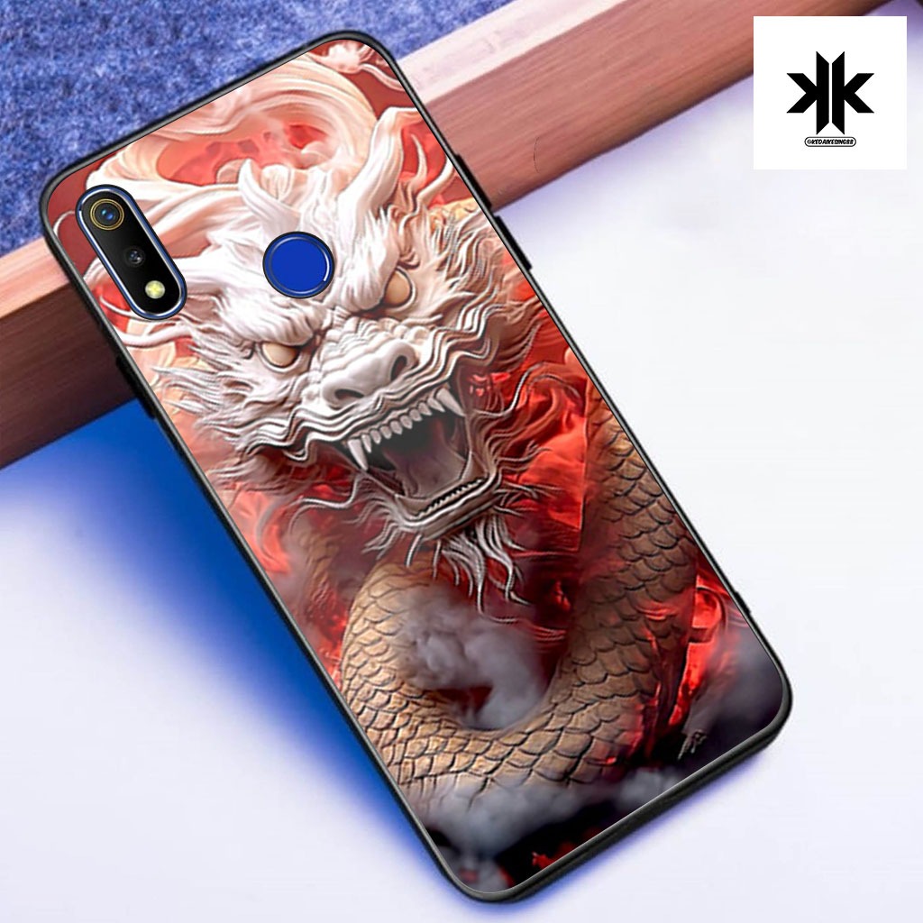 KK44 Softcase Glitter สําหรับ REALME 3 / 3 PRO Case Premium Camera Protector Softcase Glass Kaca Tok