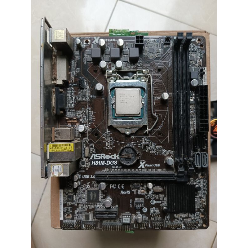 ASRock H81M-DGS LGA 1150 DDR3 เมนบอร์ด + Proc Core i5 4590