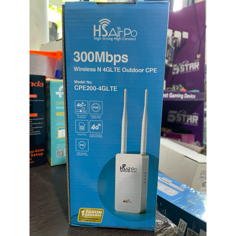 HSAIRPO CPE200 OUTDOOR 4G LTE และไร้สาย 2.4ghz 300MBPS