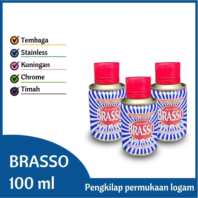 Brasso Metal Surface Polish 100 มล