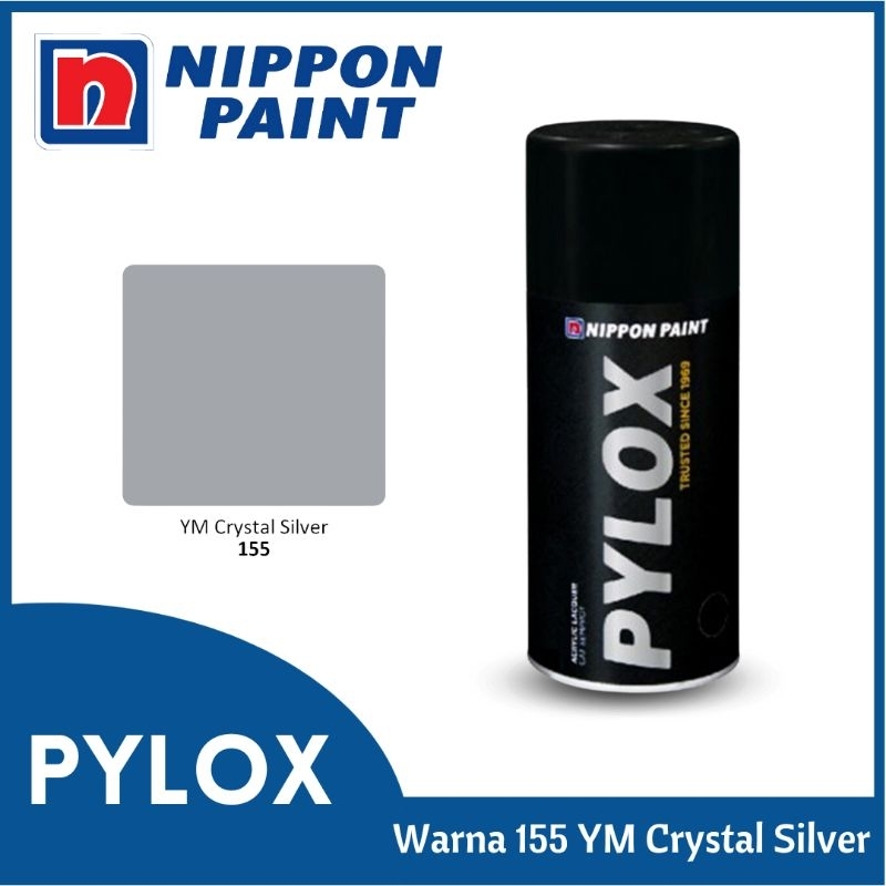 สีสเปรย์สี Pylox Nippon สี 155 YM Crystal Silver 300 cc