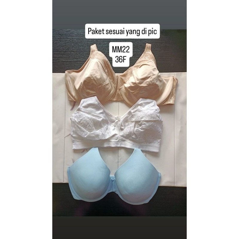 ดีลาควีน | BRA PACKAGE CONTENTS 3 ชิ้น ขนาด 36DD/F