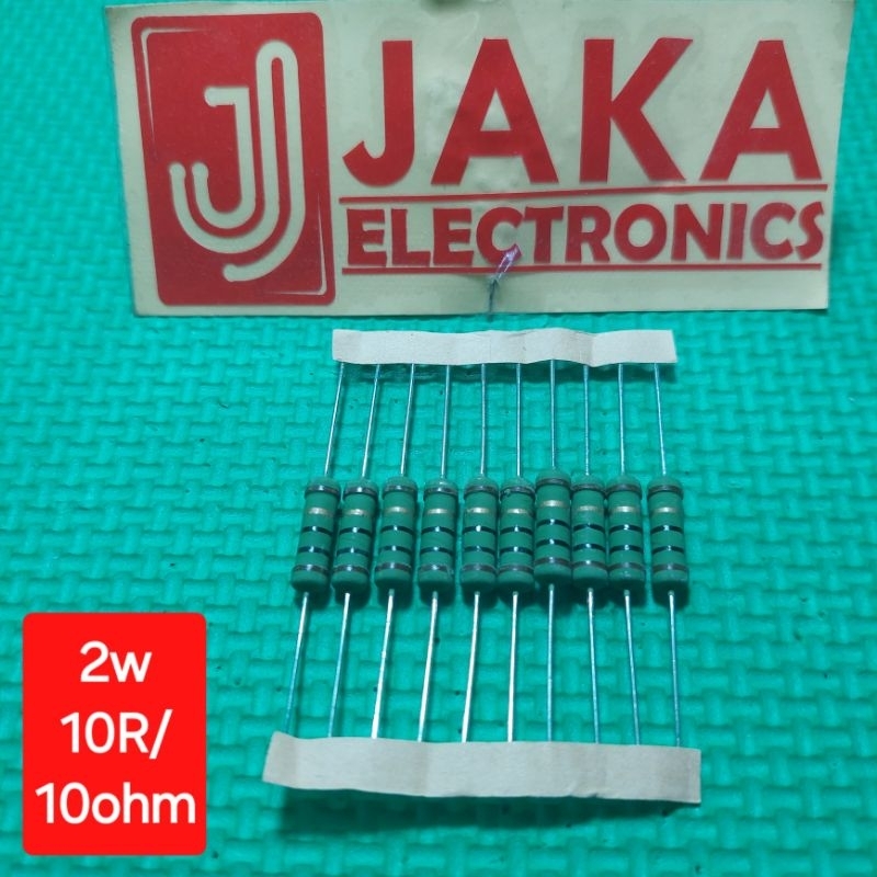 ตัวต้านทาน 2 วัตต์ 10R / 10 Ohm Copper Feet R 2w-10R/10Ohm
