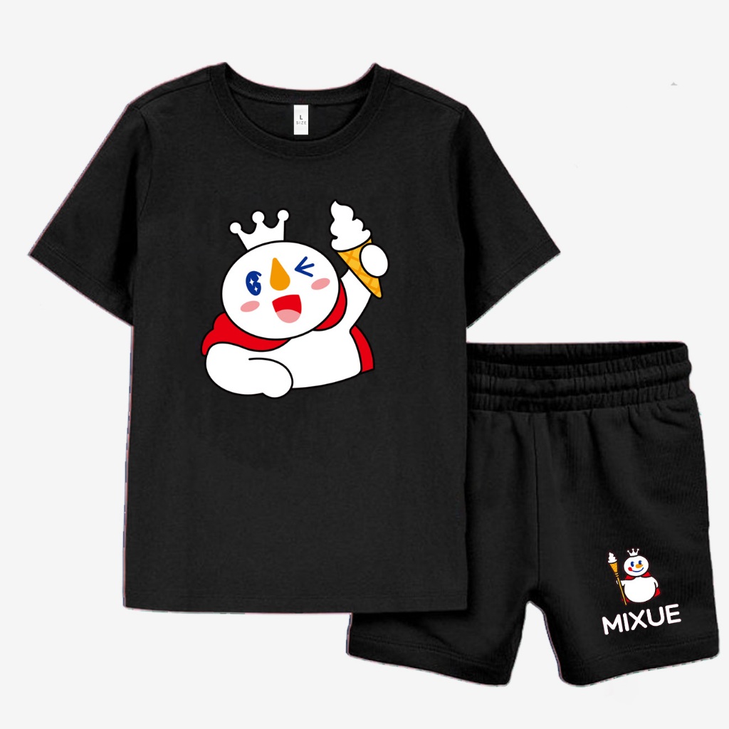 ชุดเสื้อยืด CHILDRENS พร้อม MIXUE MOTIF