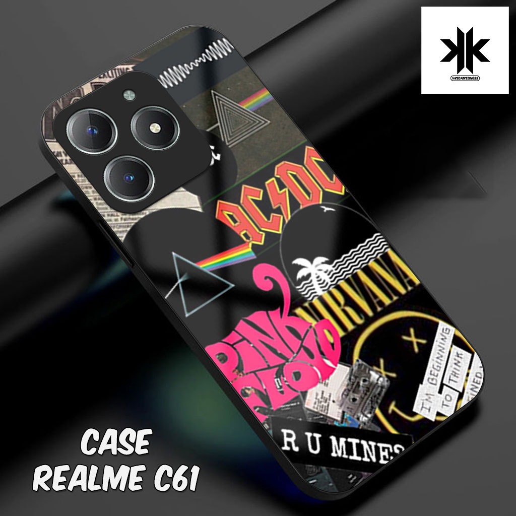 เคส HP KK02 Realme C61 - เคสโทรศัพท์ Realme C61 - Glass Softcase - Glossy Hardcase - เคสโทรศัพท์ - P