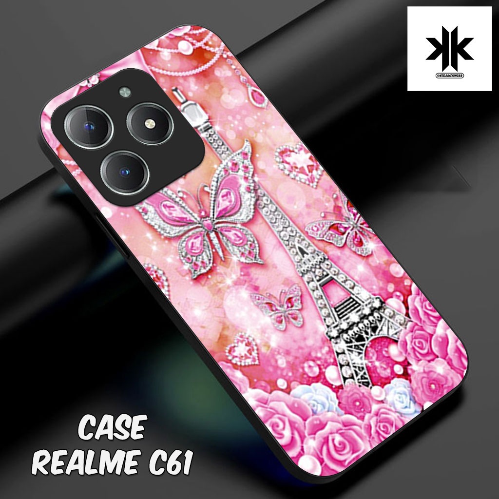 เคส HP KK17 Realme C61 - เคสโทรศัพท์ Realme C61 - Glass Softcase - Glossy Hardcase - เคสโทรศัพท์ - P