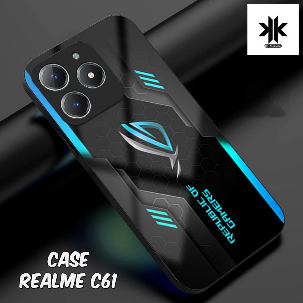 เคส HP KK62 Realme C61 - เคสโทรศัพท์ Realme C61 - Glass Softcase - Glossy Hardcase - เคสโทรศัพท์ - P