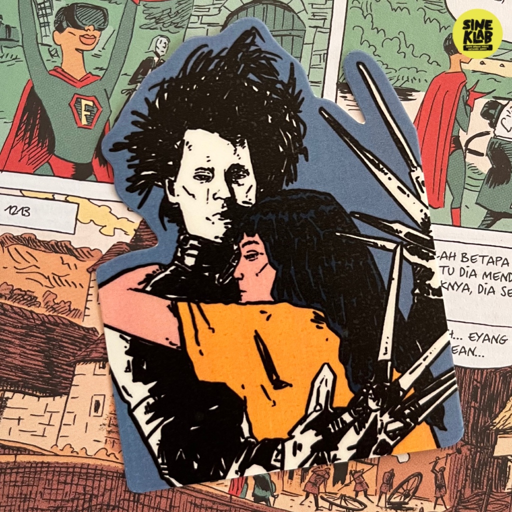 Sineklab - EDWARD SCISSORHANDS Sticker - Film / Movie / Cinema / Series / Laptop Sticker Edition