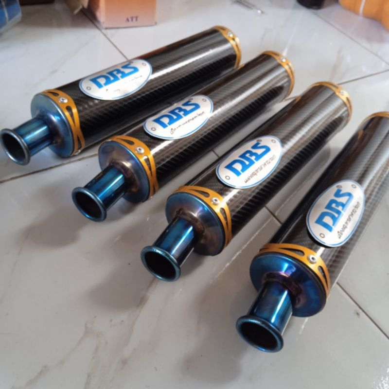 2จังหวะนินจาร.ร เอสเอส กระป๋อง ดีบีเอส ไอเสียสแตนเลสคาร์บอนสีฟ้าประเภทเฉพาะประสิทธิภาพด้านบน