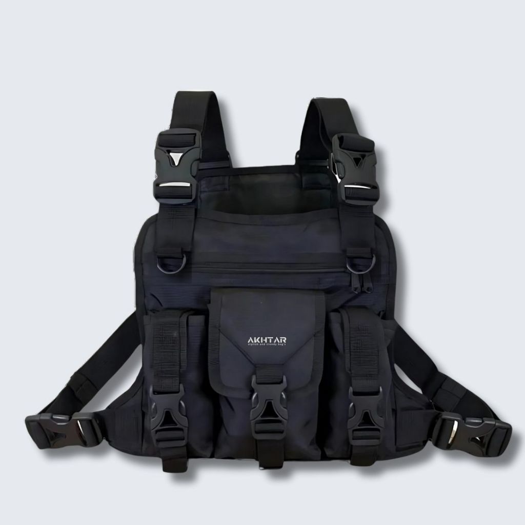 Akhtar Tactical Chest Bag Mens Chest Bag Sling Chest Rig Chest Bag - Slingbag