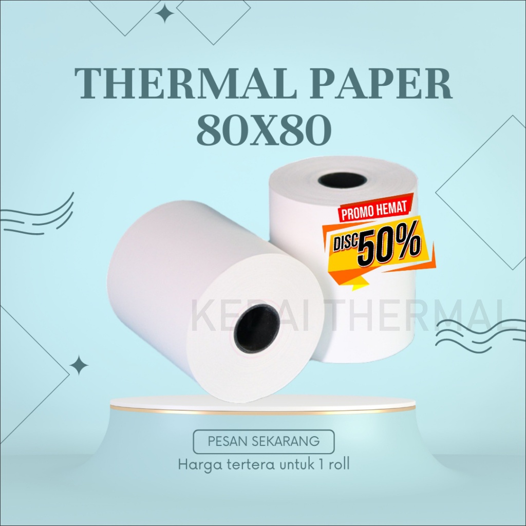 THERMAL PAPER CASH RECEIPT กระดาษม้วน THERMALT 80MM 80X80 THERMALT PRINTER 79 80 x 80x80MM
