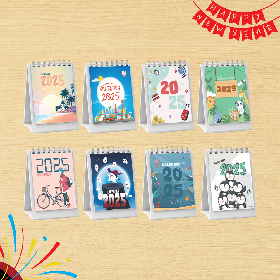 MINI DESK CALENDAR 2025 / CALENDAR 2025 / OFFICE CALENDAR / AESTHETIC CALENDAR / CALENDAR 2025