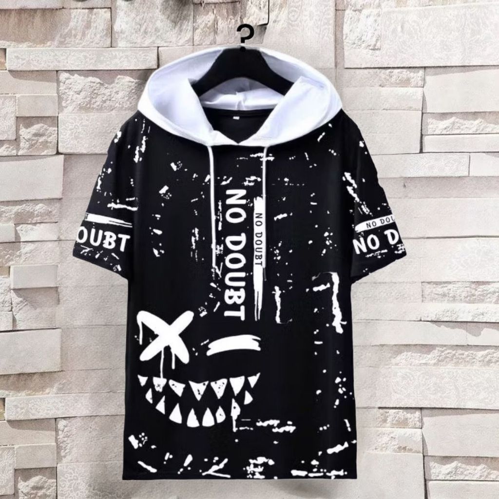 ไม่มีเสื้อกันหนาวหมวกคู่แขนสั้น Distro Asgard777