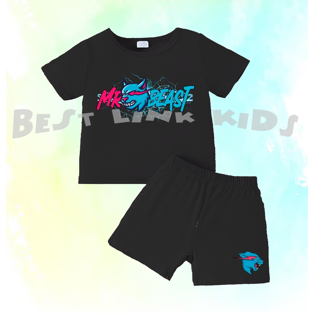 Mr Beast Childrens Suit Mr Beast Unisex Childrens Suit เสื้อยืดชื่อฟรี