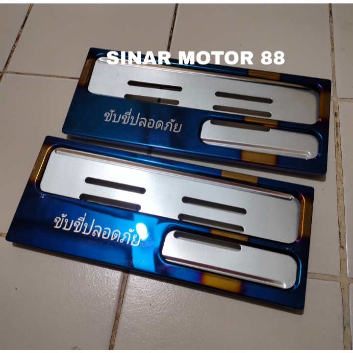 Twotone Number Plate Front Rear Twotone Number Plate Frame Thai Number Plate