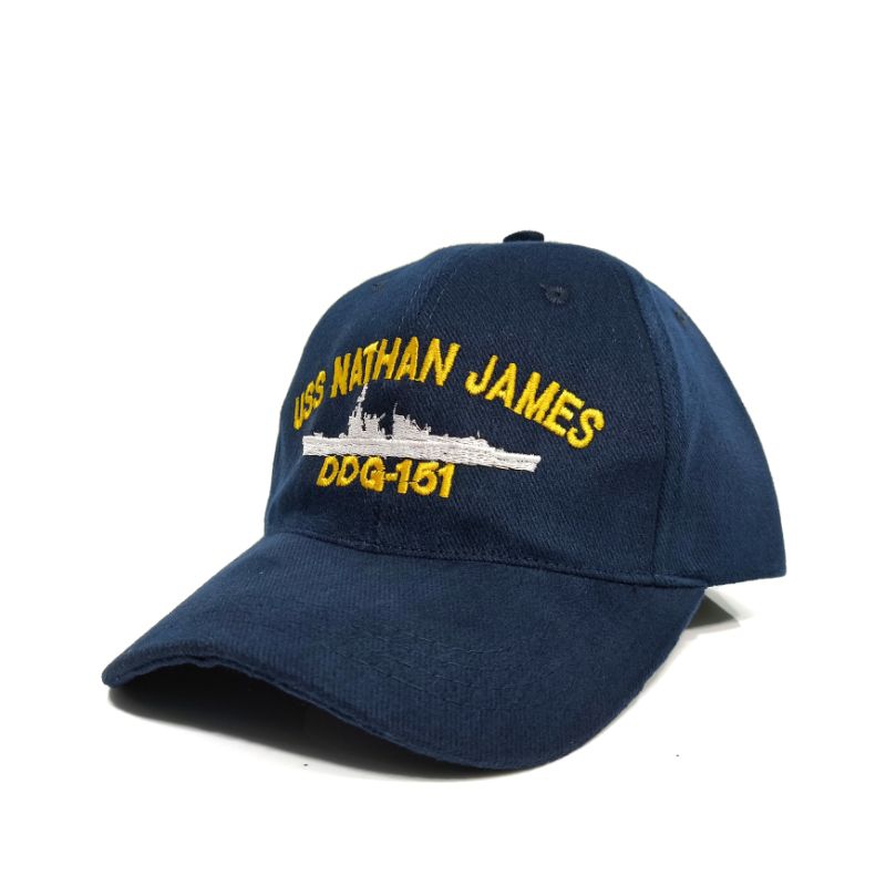 USS Nathan James US ปักหมวก Navy Seal Warship Snapback 5 แผงเบสบอลหมวกถังหมวกห้าแผง