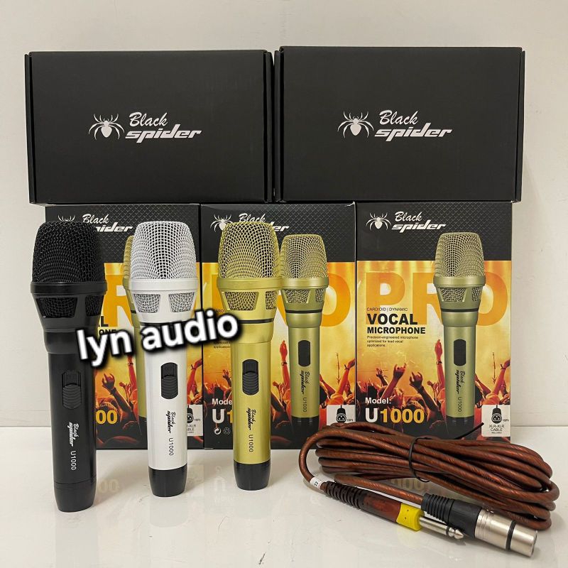 MIC KABEL BLACKSPIDER U1000 สายไมโครโฟน HANDHELD U 1000