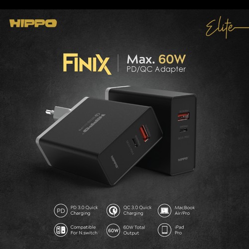 Hippo FINIX รองรับอะแดปเตอร์ชาร์จเร็ว