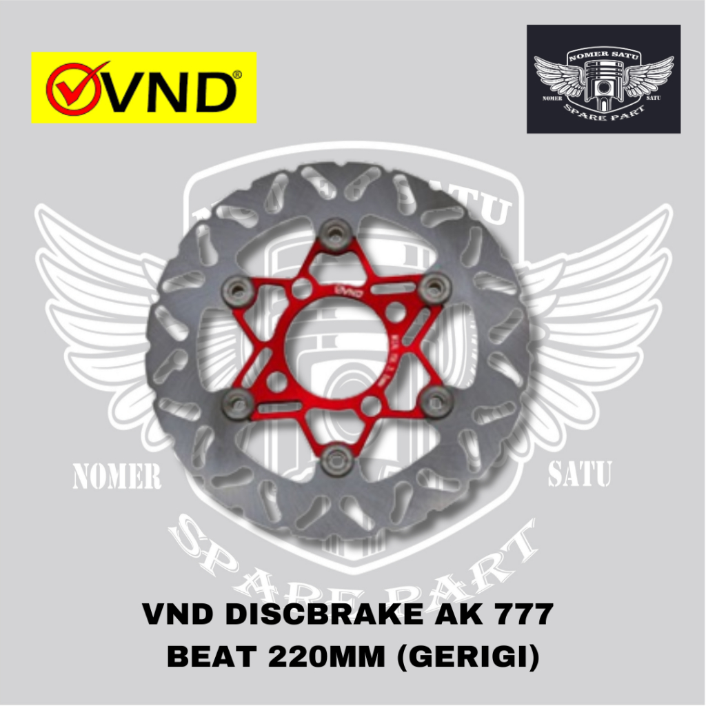 VND DISCBRAKE FLOATING DISC ดิสก์เบรกหน้า AK777 BEAT SCOOPY ขนาด 220 มม. เกียร์เดิม