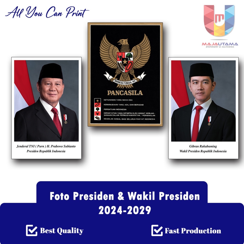 PRESIDENT AND THE PRESIDENTS PHOTO 2024-2029 A4 SIZE | 20X30 ซม |10R
