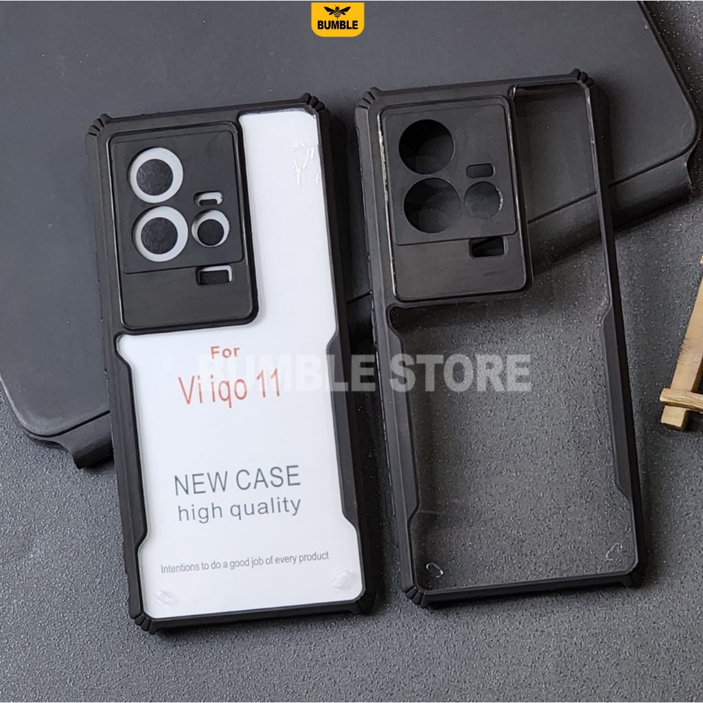 เคส iQOO 11 iQOO 12 5G เคส Fusion Armor กันกระแทกโปร่งใสปลอกพรีเมี่ยม iQOO 11 iQOO 12 5G