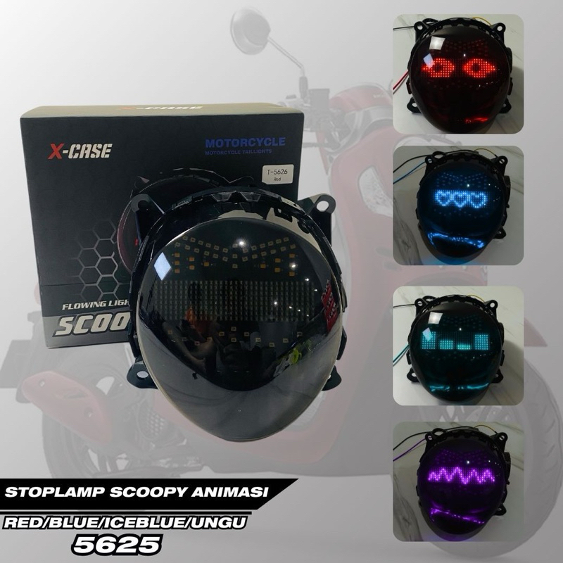 ใหม่ Scoopy Stop Lamp 2020-2024 Running Text Animation 20 โหมด Stoplamp Scoopy ใหม่ 2020-2024 Xcase รับประกัน 1 ปี