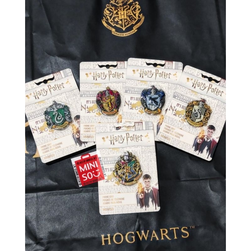 MINISO x HARRY POTTER Metal Phone Grip HARRY POTTER Collection (Gryffindor / Ravenclaw / Hufflepuff / Slytherin / Hogwarts)