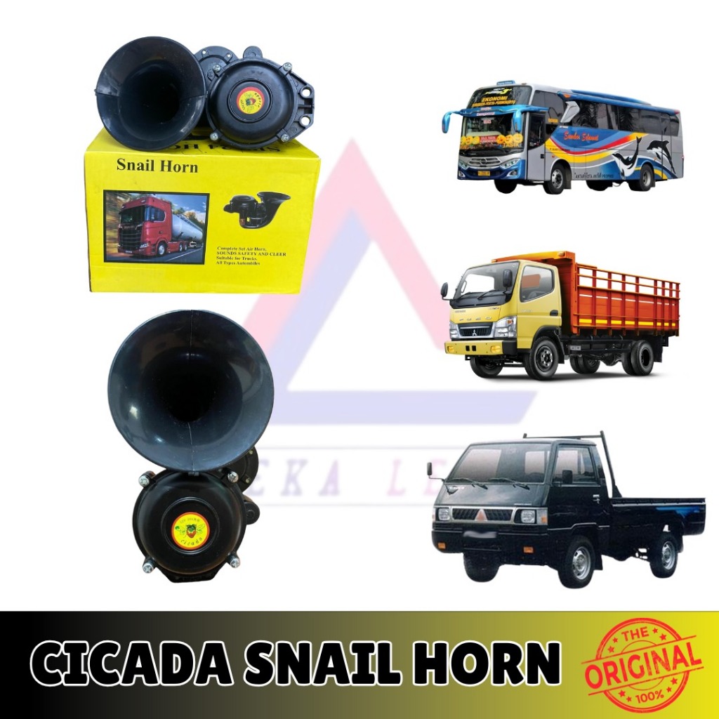 แตรรถบรรทุกหอยทาก แตรจักจั่น 12v 24v Scania Volvo Horn