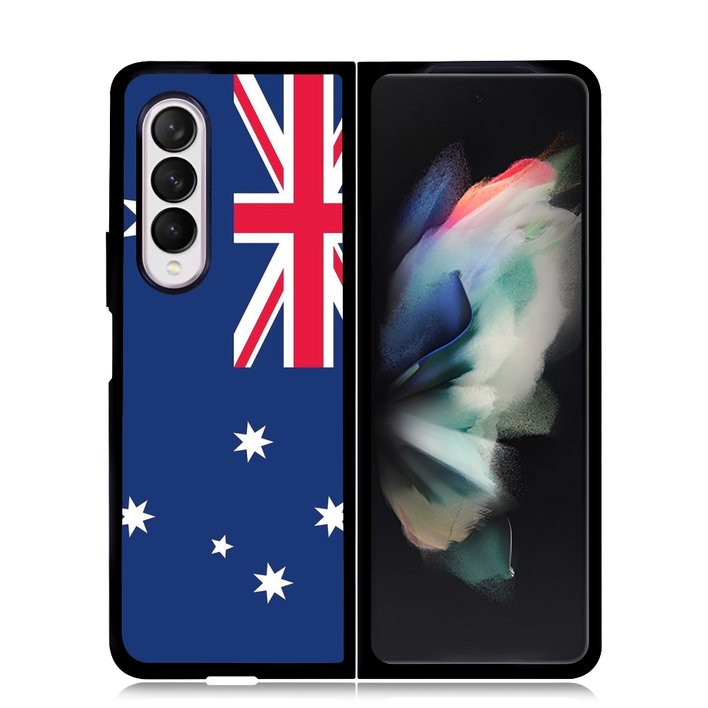 Samsung Z FOLD Series 7 6 5 4 3 เคสแข็งพลาสติกทนทาน Galaxy โทรศัพท์ AUSTRALIA FLAG
