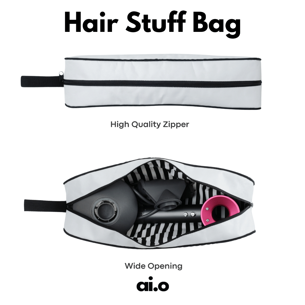 Aio Hairdryer Bag กระเป๋าเก็บเครื่องเป่าผม Travel Organizer กระเป๋าเครื่องเป่าผม Dyson