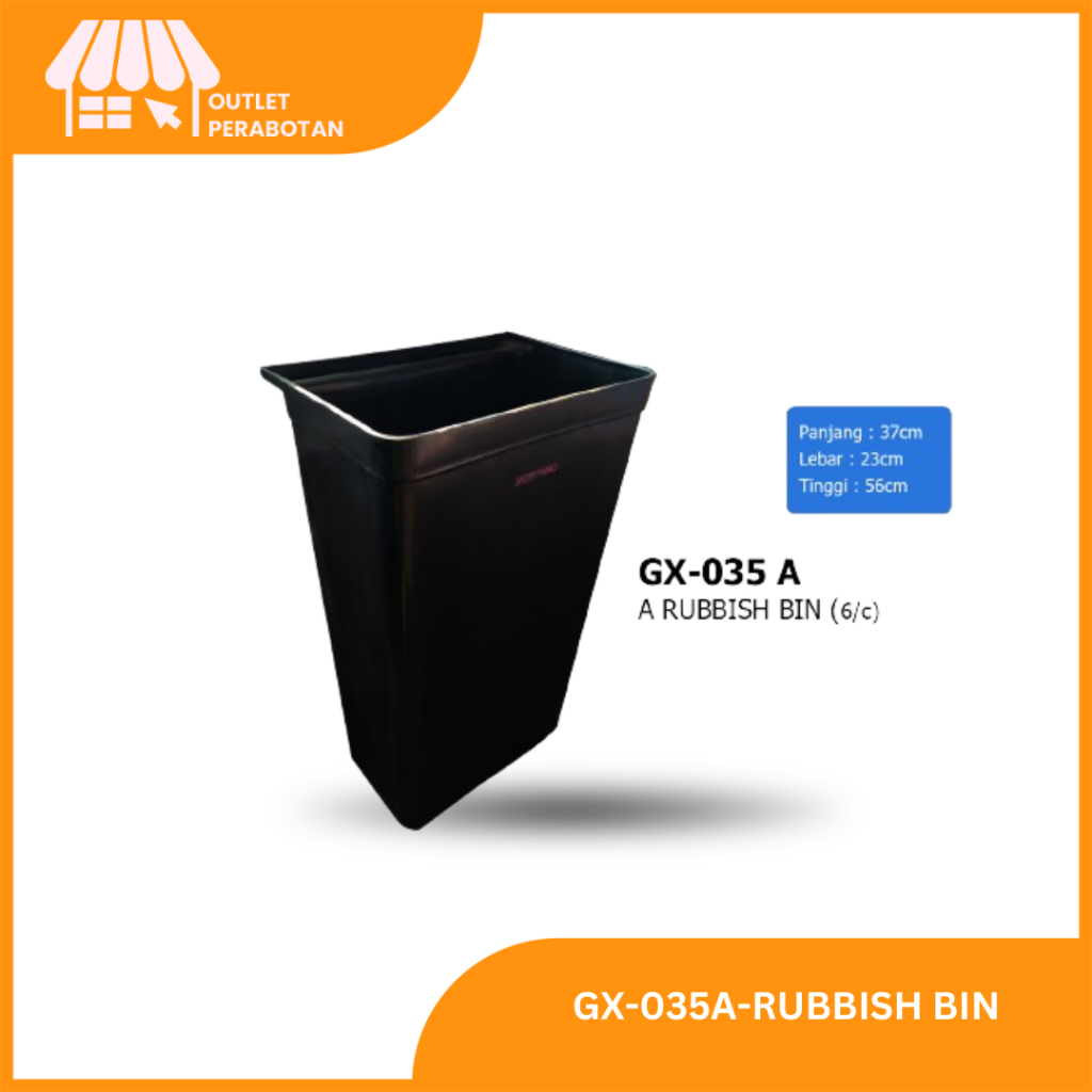 TRASH CAN / GX-035A-RUBBISH BIN AKEBONNO (6/CTN)