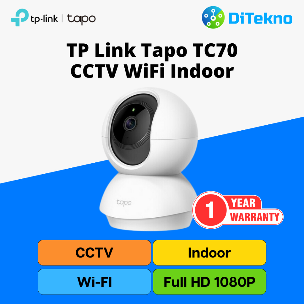 TP Link Tapo TC70 กล้องวงจรปิด WiFi Indoor