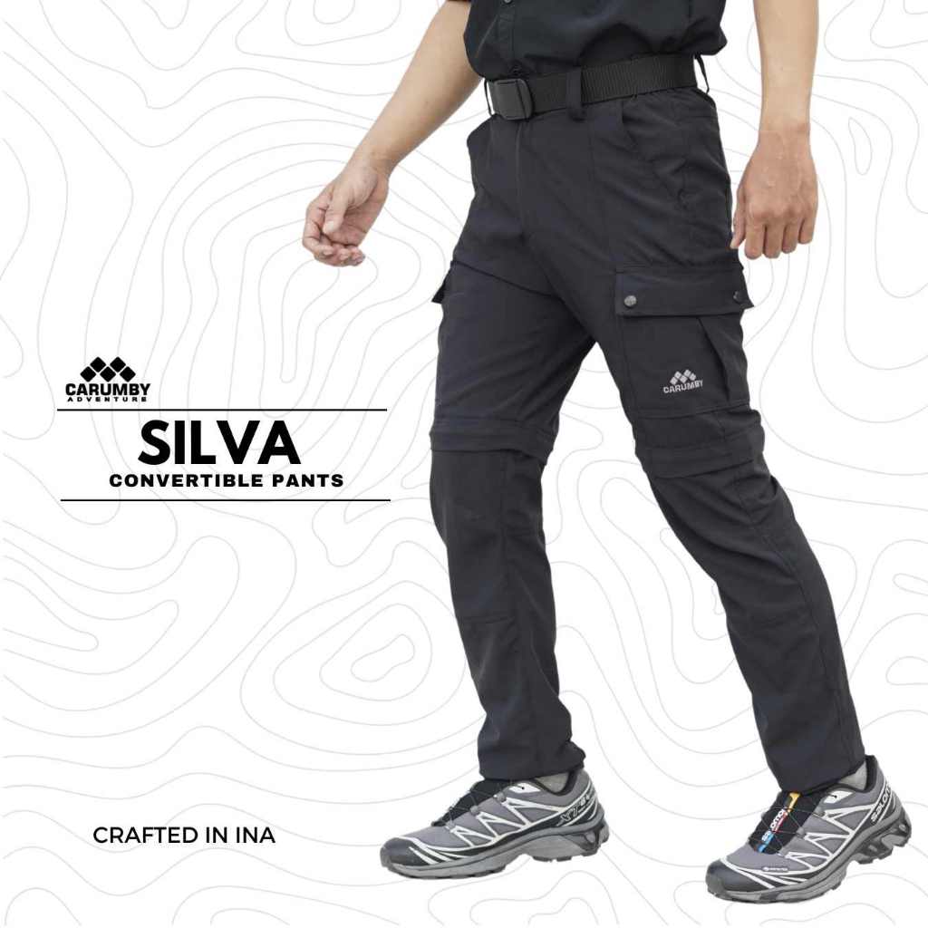 2 in 1 Cargo Field เชื่อมต่อ Mountain กางเกงผู้ชายผู้หญิงกลางแจ้ง Quickdry Carumby Silva กางเกงเดินป่า