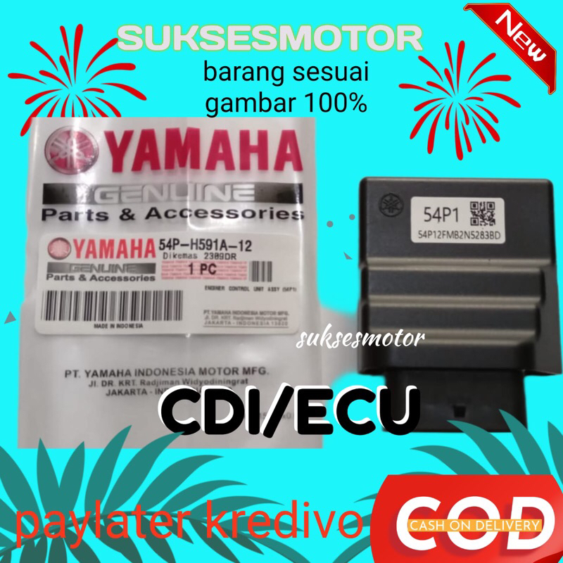 ECU CDI ECM MIO J FINO 115 XRIDE 115 GT 115 YAMAHA 54P1 54P0