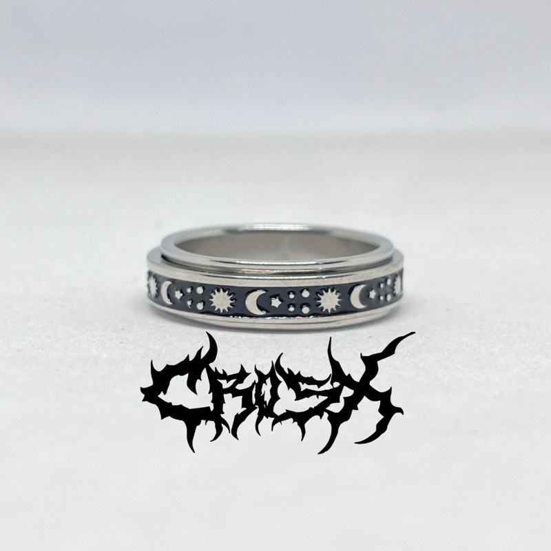 ดี3ว! KIDOS RING / STAR SUN MOON RING / SPINNER RING SPINNING RING ROMAN SPINNING RING