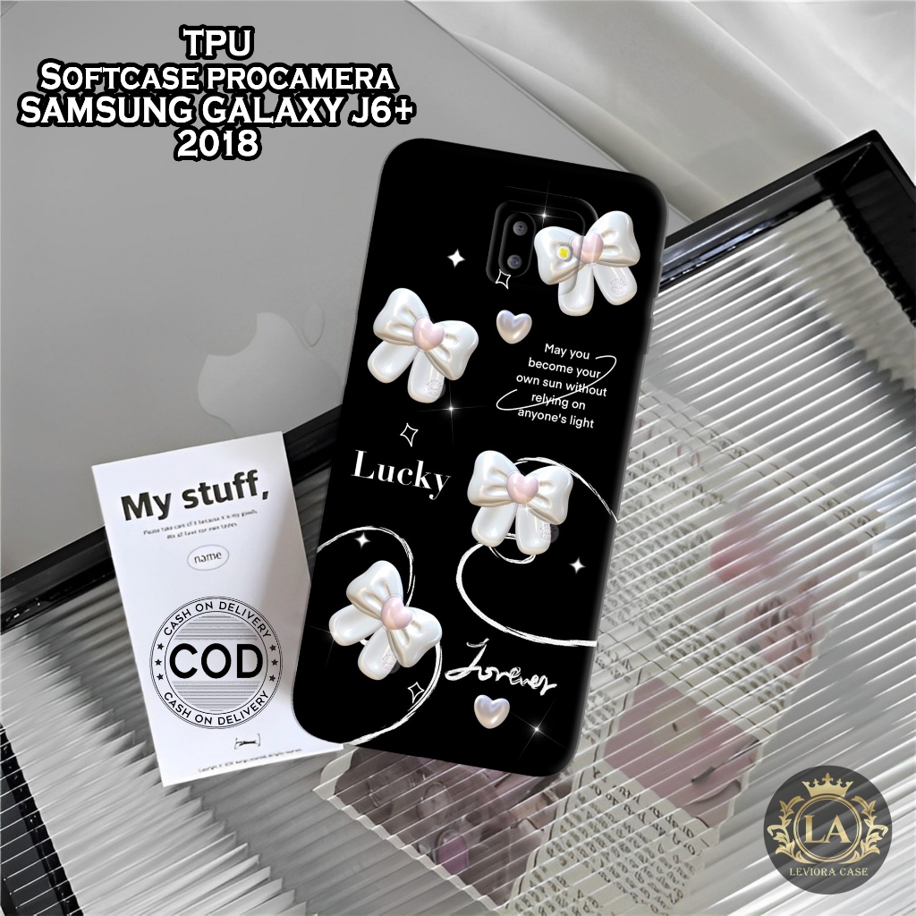 เคส HP Samsung J6+ 2018 - เคส Leviora - เคสแฟชั่นผีเสื้อ - Samsung J6+ 2018 Softcase - เคสกล้อง Pro 