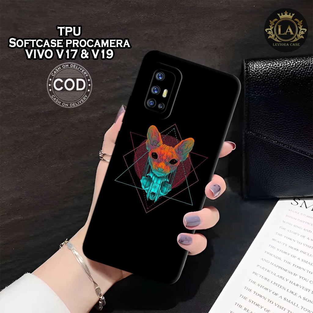 เคส HP ล่าสุด VIVO V17 & V19 - เคส Leviora - เคสแฟชั่นสีดํา - เคส VIVO V17 & V19 Softcase - เคสกล้อง