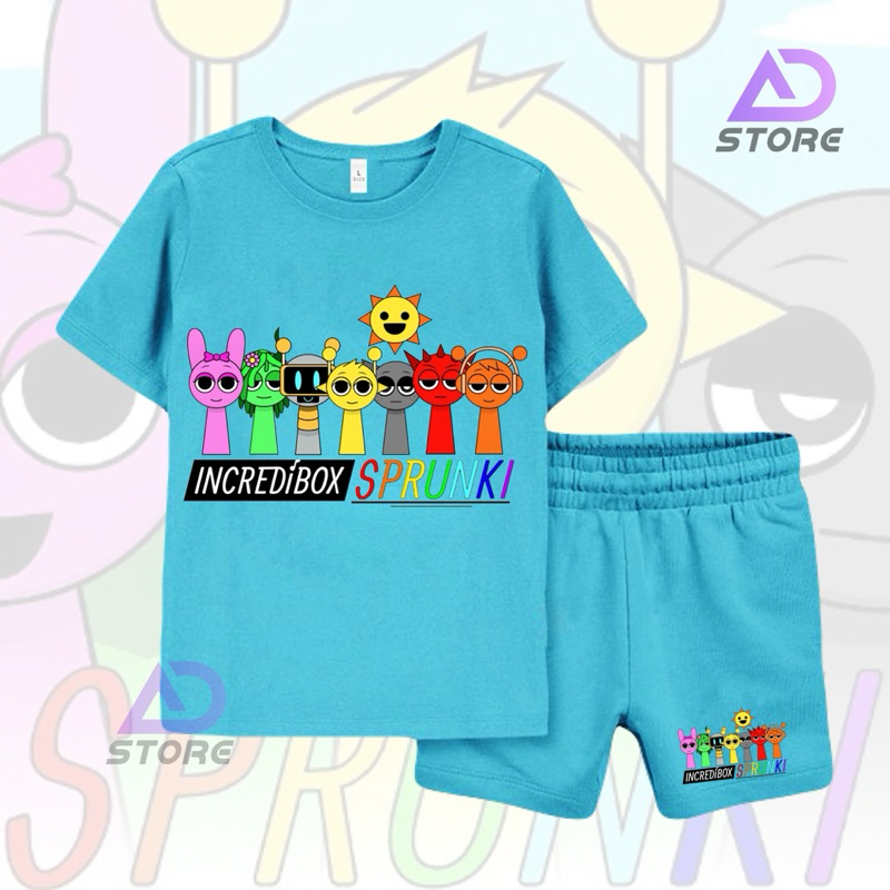 Incredibox Sprunki // เสื้อยืดเด็กพร้อมตัวละครเกมเด็ก Viral