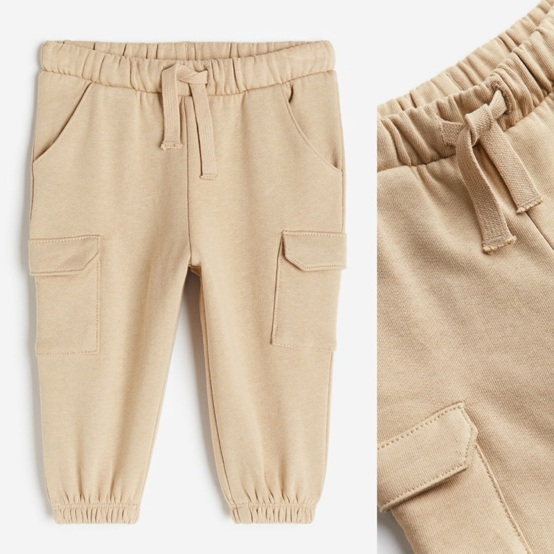 H&M kids pocket jogger [สีเบจ] ต้นฉบับ