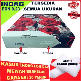 Kasur busa inoac no 1 eon d23 Tebal 30cm Tebal 25 cm Tebal 20 cm Tebal 15 cm Tebal 10 cm tebal 5 cm ukuran garansi 10 tahun Inoac murah bergaransi anti kempes kasur inoac semua ukuran ada kasur lantai kasur inoac original