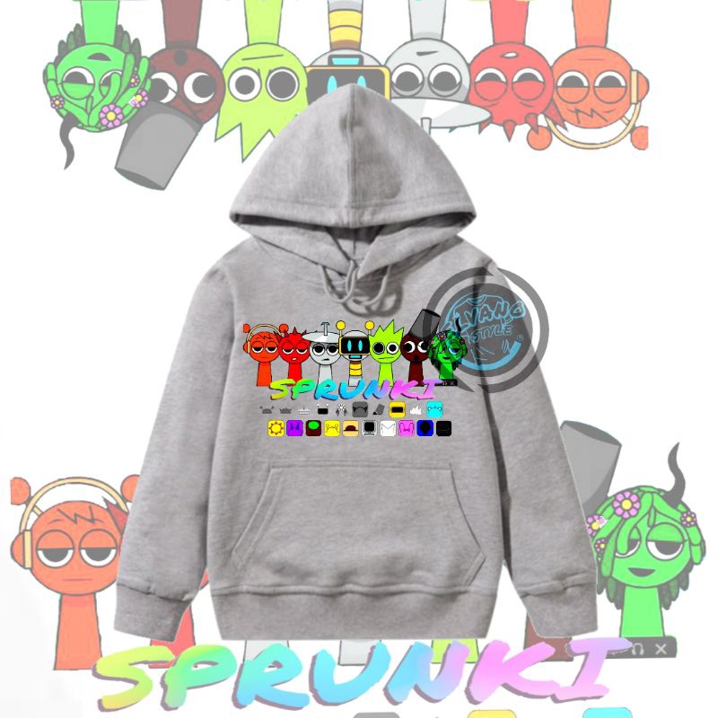 Incredibox SPRUNKI BOYS AND GIRLS SWITER HOODIE